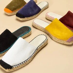 Charlotte Stone Cora Suede Mules - Size 6